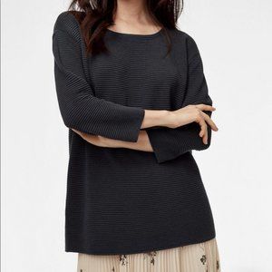 Wilfred Ribbed Blanchard Silk & Cashmere Sweater